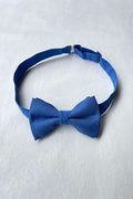 Nœud papillon en coton bleu roi pour petits garçons. Boutique vêtements de cérémonie pour enfants Fil de Légende à Paris, Neuilly-sur-Seine.